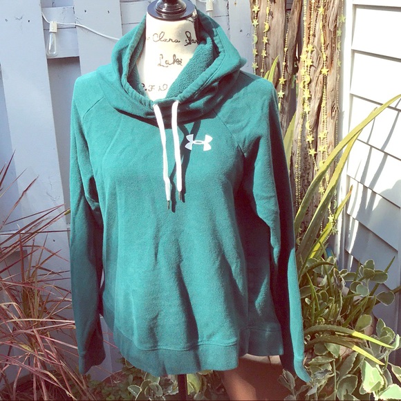 Under Armour Tops - Under Armour dark teal cowl neck hoodie Large